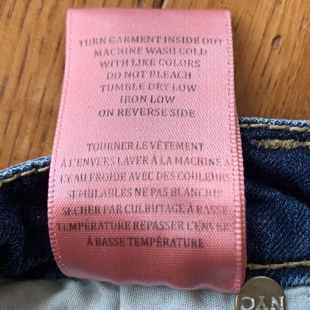 Blank NYC The Mini Barrow High-rise Shorts Girls Cut-off Jean Embroidery Size 12 - Picture 10 of 10